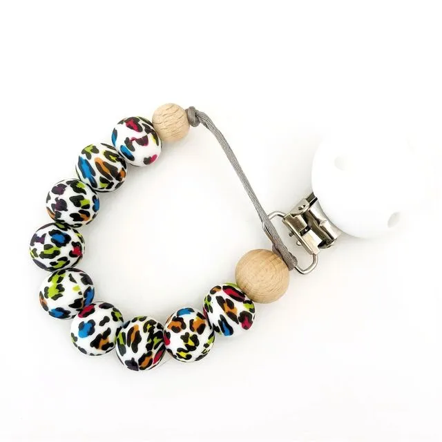Colourful Leopard Dummy Clip