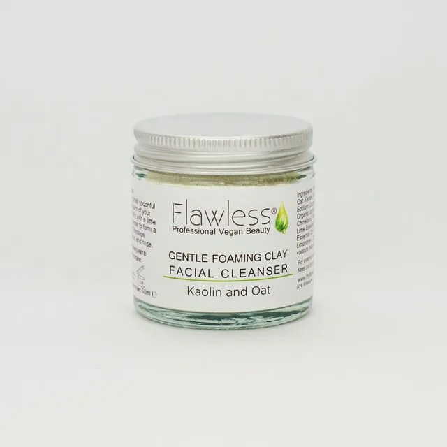Flawless Gentle Foaming Clay Facial Cleanser 60ml without Bamboo Spoon