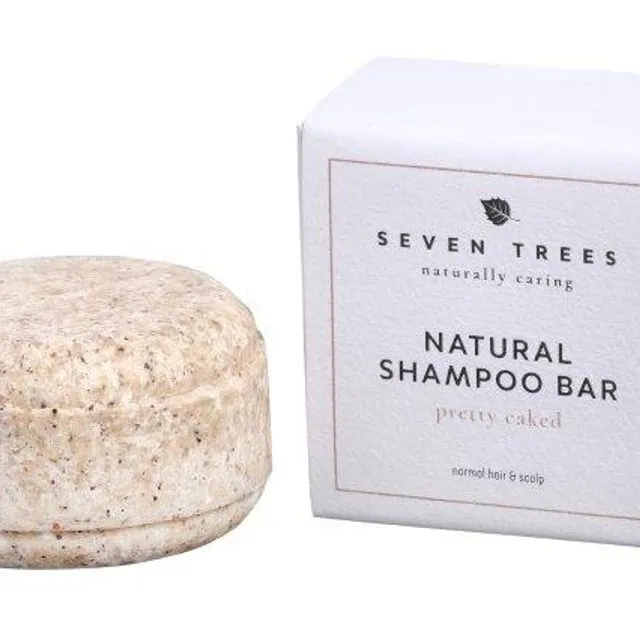 PRETTY CAKED - Solid hair shampoo with clay powder without essential oil for sensitive skin: 60g