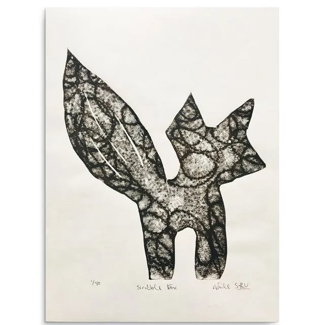 Fox Linocut Art Print - case of 2