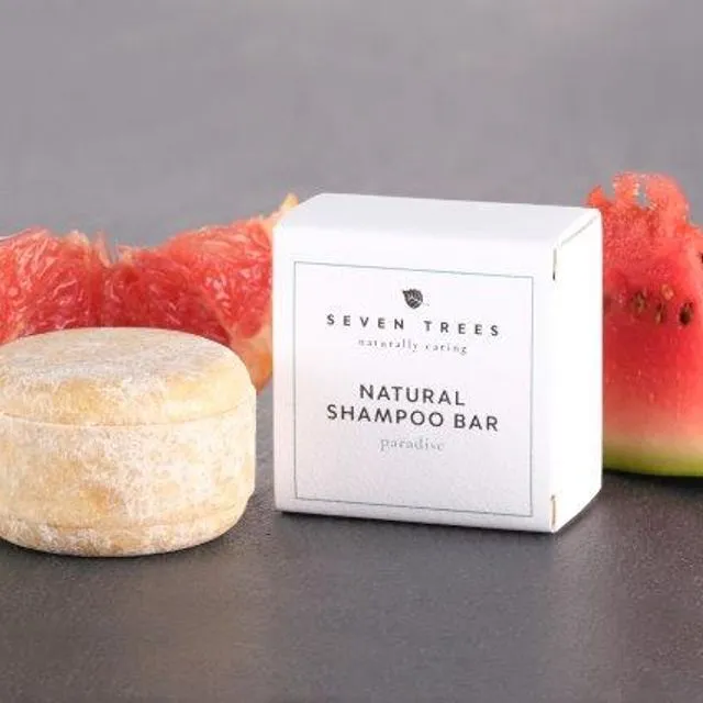 PARADISE - Solid hair shampoo with watermelon oil and grapefruit essential oil: 60g
