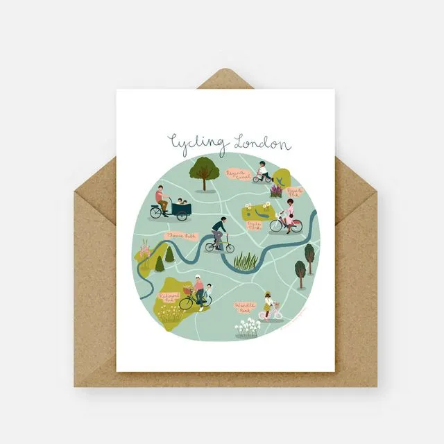 Cycling London Card (Pack of 6)