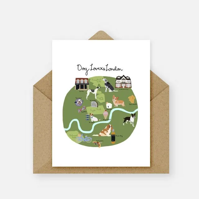 Dog Lover's London Card (Pack of 6)