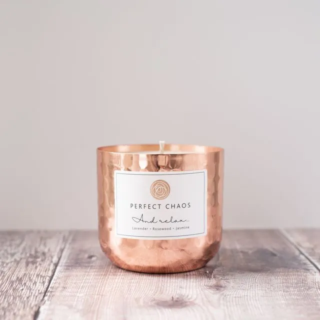 Copper pot Candle - Lavender Rosewood and Jasmine