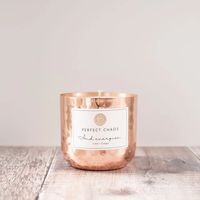 Copper pot Candle - Lime and Ginger