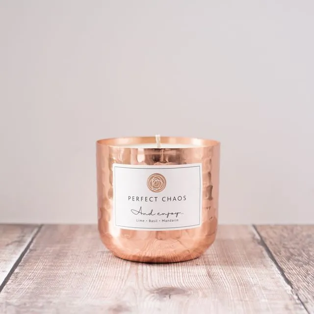Copper pot Candle - Lime, Basil and Mandarin