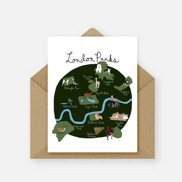 London Parks Card (Pack of 6)