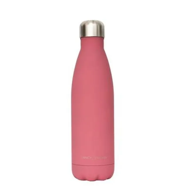 Stainless Steel Vacuum Flask With Soft-Touch Coating (Dusty Pink) - 500ml
