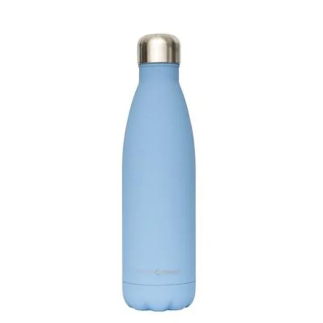 Stainless Steel Vacuum Flask With Soft-Touch Coating (Blue) - 500ml