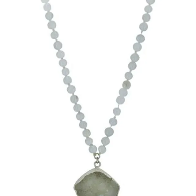 The Claudia Necklace in Moonstone