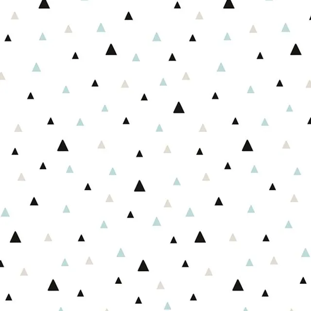 Black and mint triangles wallpaper