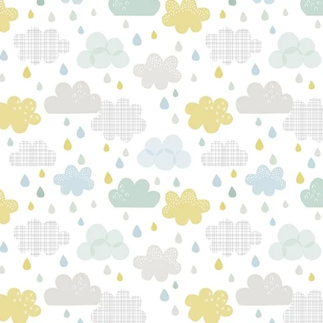 Baby drops and clouds wallpaper