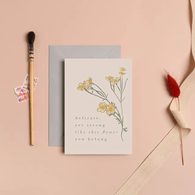 Like this Flower Greeting Card | Encouragement Card | Thinking of You Card | Everyday Card