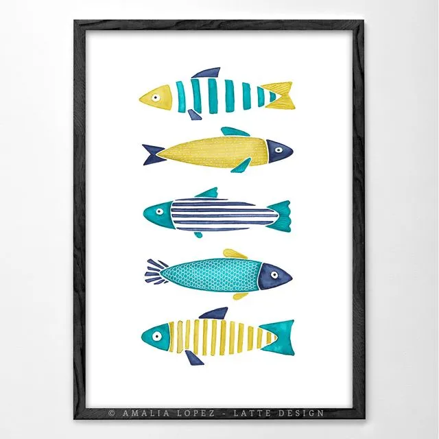 Fish 2. Fish illustration print
