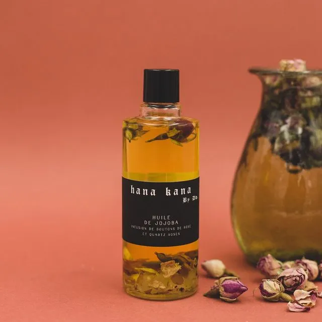 Jojoba oil, rosebuds and rose quartz - 50ml