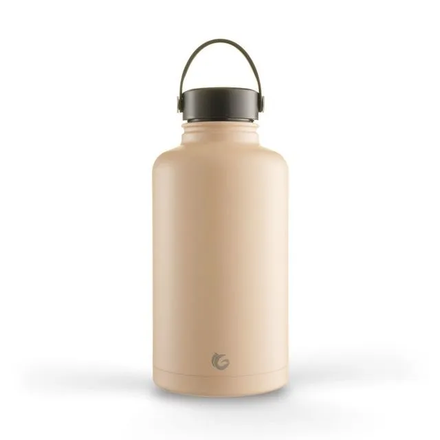 64oz / c.2 litre insulated nougat epic bottle thermal canteen stainless steel