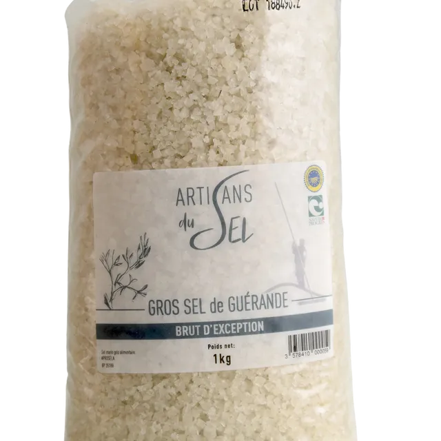 Exceptional Coarse Guérande Salt 1kg (Pack of 12)