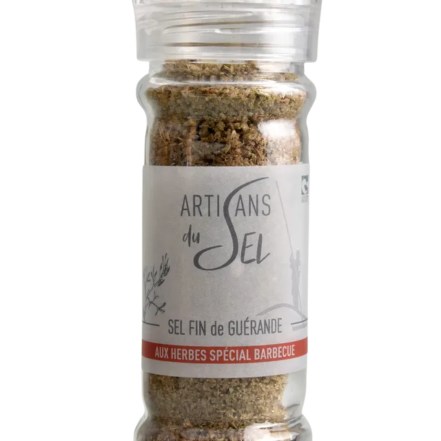 Fine salt grinder with herbs for grilling 80g (Pack of 9)