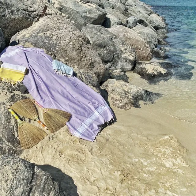 Bundle of Beach Brooms and Towels