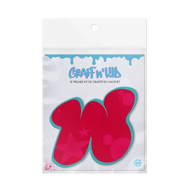 Letter W Magnet wall decor