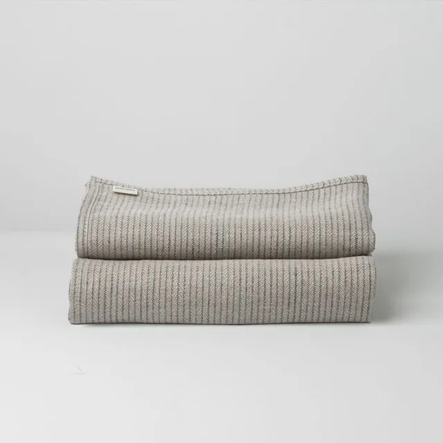 Striped Linen Tea Towels - Set of 2