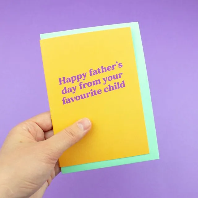 Favourite Child Father's Day Card