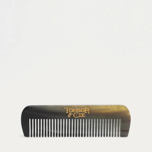Beard comb genuine horn