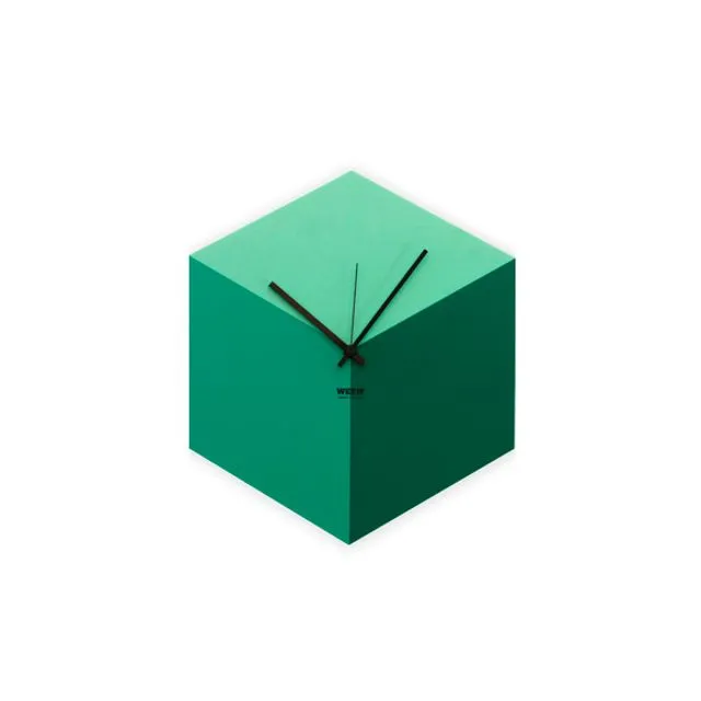 Green Timeshape Wall Clock