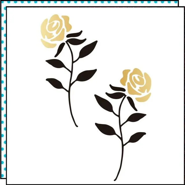 ROSES OF GOLD (PACK OF 2)