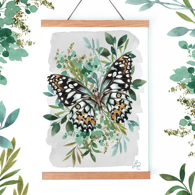 Botanical Butterfly Fine Art Print
