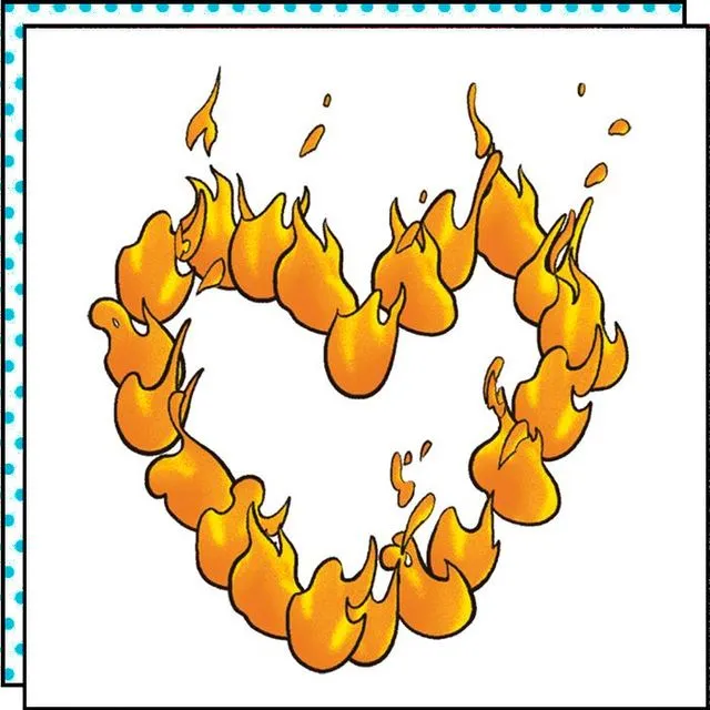 HEART ON FIRE (PACK OF 2)