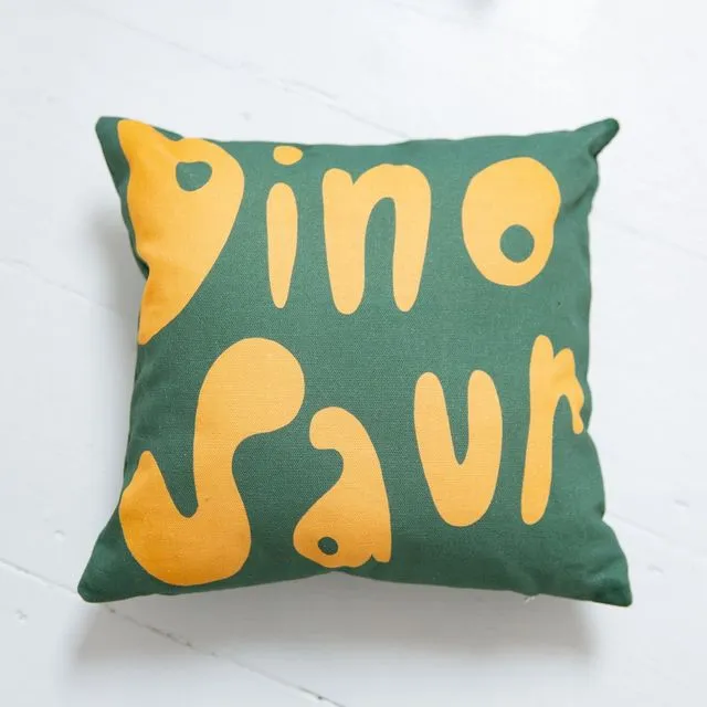Dinosaur Organic Cotton Cushion 12x12