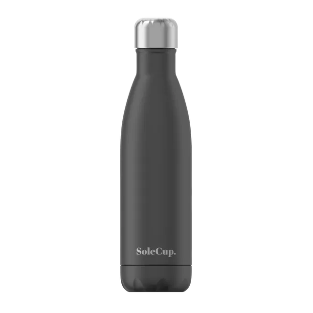 Black Reusable Thermos Bottle