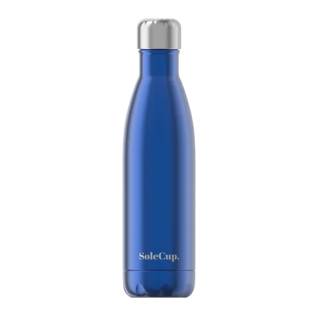 Electric Blue Reusable Thermos Bottle