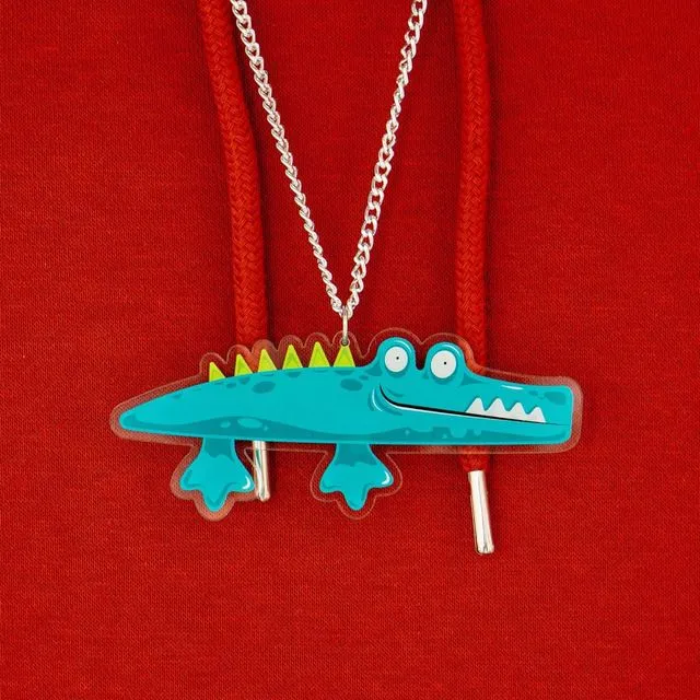 Johnny Alligator – Acrylic Necklace