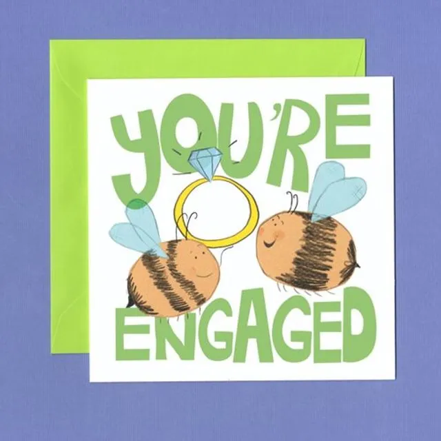 YOU'RE ENGAGED Greetings Card