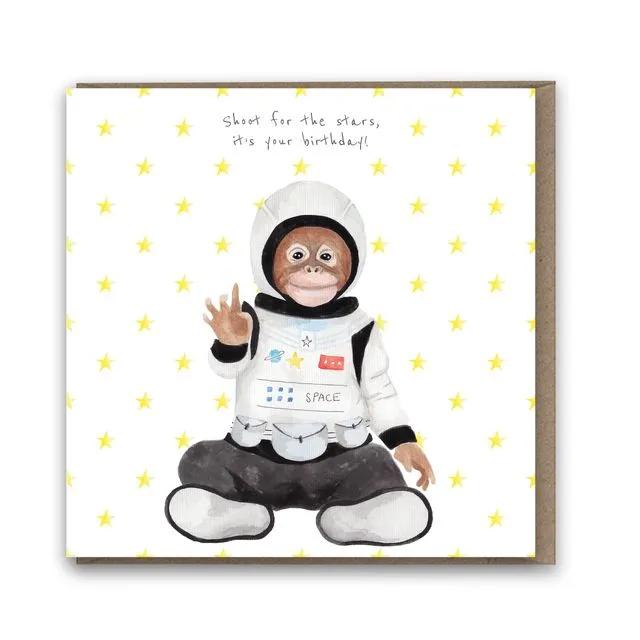 Oliver the Astronaut card