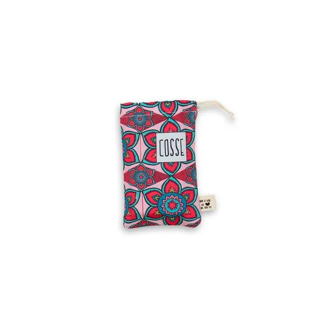 Away-From-Home Soap Pouch Individually Red Flowers