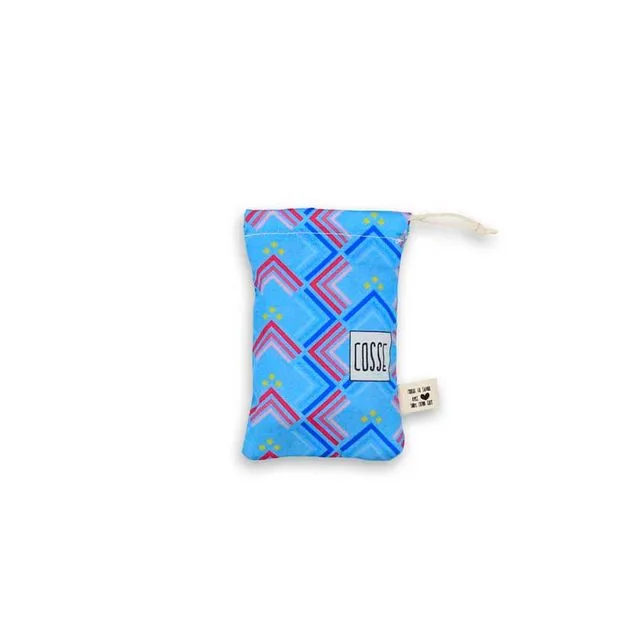 Away-From-Home Soap Pouch Individually Light Blue Graph