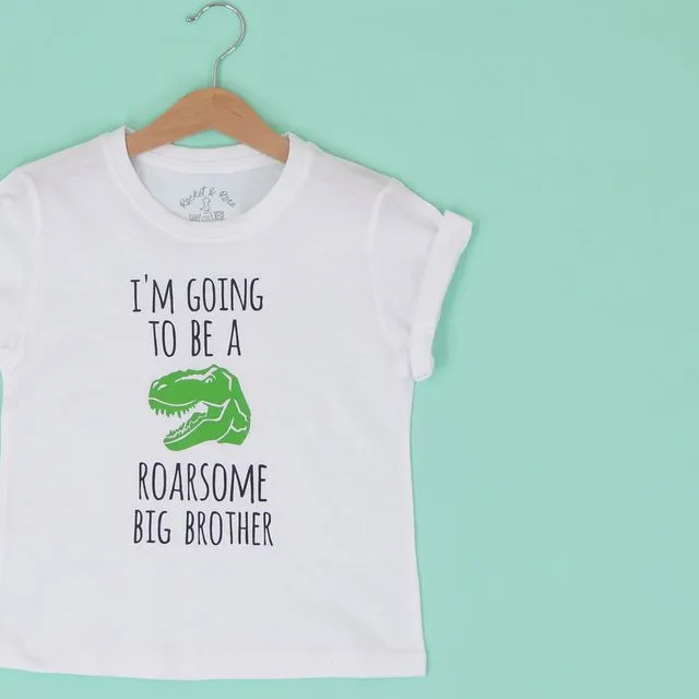 'ROARSOME BIG BROTHER' CUTE KIDS T-SHIRT