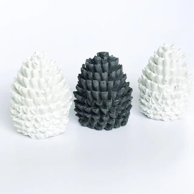 Concrete pinecone(white)
