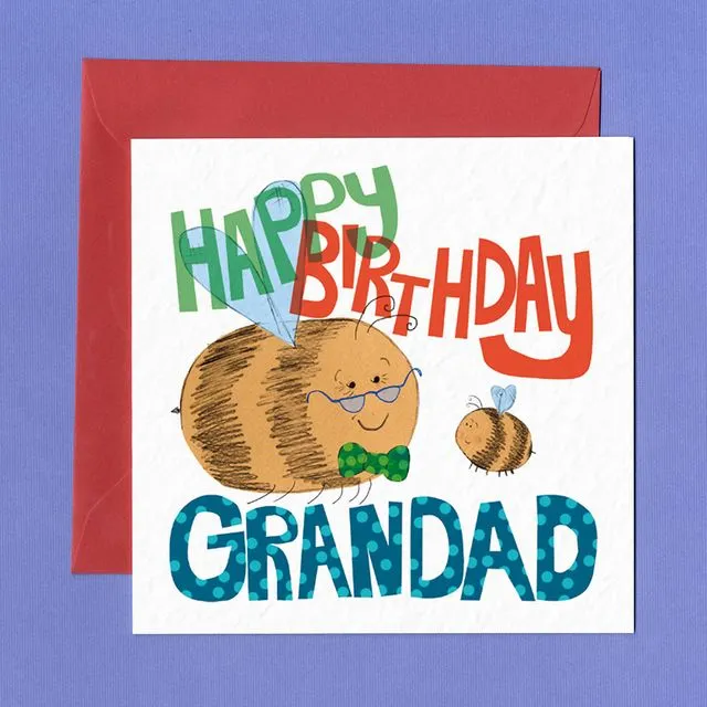 GRANDAD BEE Greetings Card