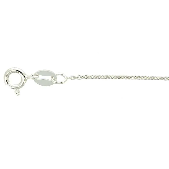 20" Thin Sterling Silver Trace Chain