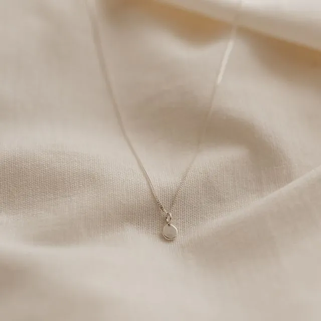 Zero Waste Pebble Necklace (Silver)