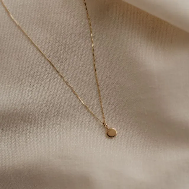 9ct Gold Zero Waste Pebble Necklace