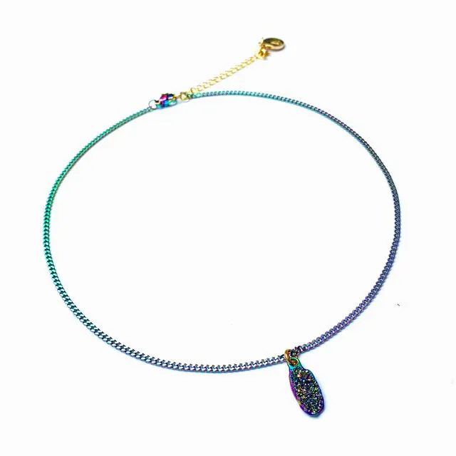 Sumarin Quartz Rainbow Adjustable Necklace