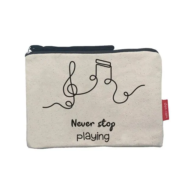 Cosmetic Bag "Never stop playing"