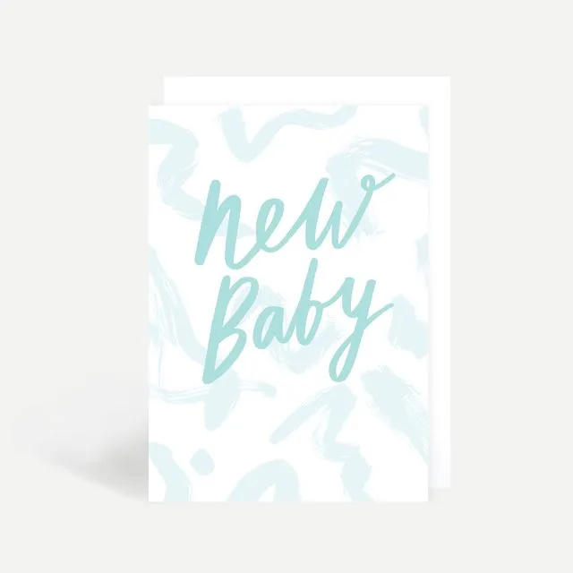 New Baby Boy Greeting Card (Pack of 6)