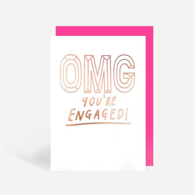 OMG You're Engaged! Greeting Card (Pack of 6)