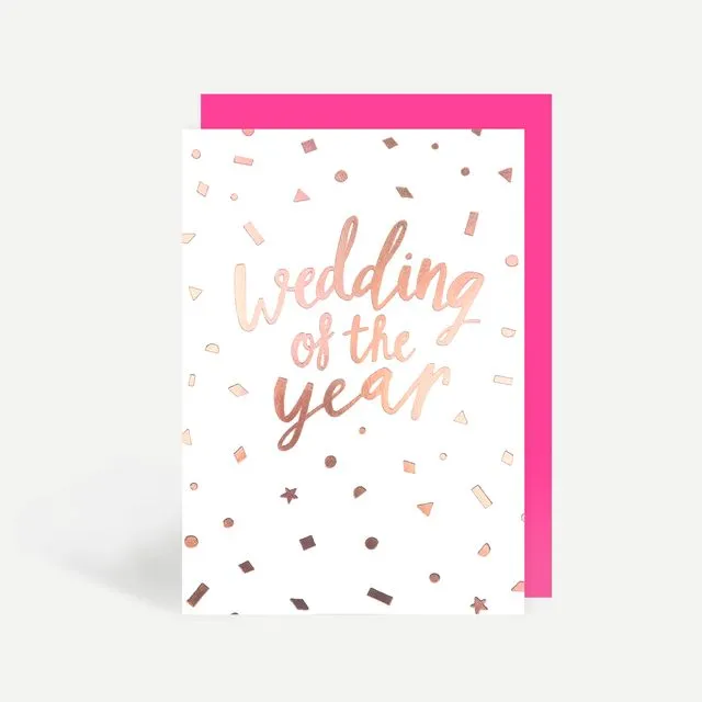 Wedding Of The Year Greeting Card (Pack of 6)